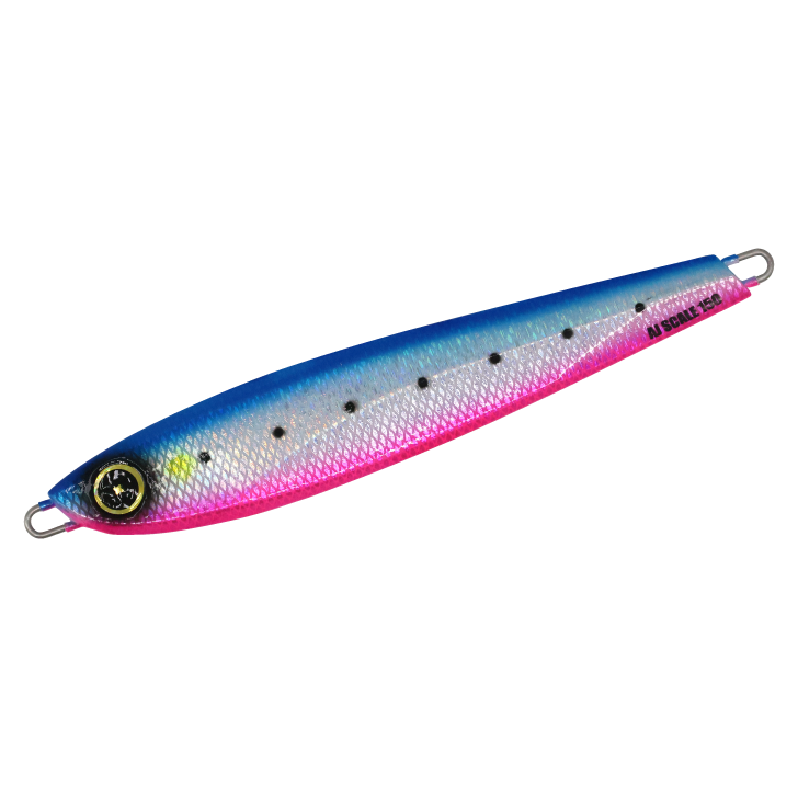 2.Real Scale Blue Pink Sardine Mesh Glow