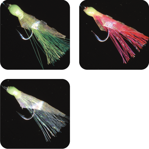 Glow Hage Fish Skin Aurora Finish FREE SHIP on 2nd item 2 pack Sabiki S-550E 